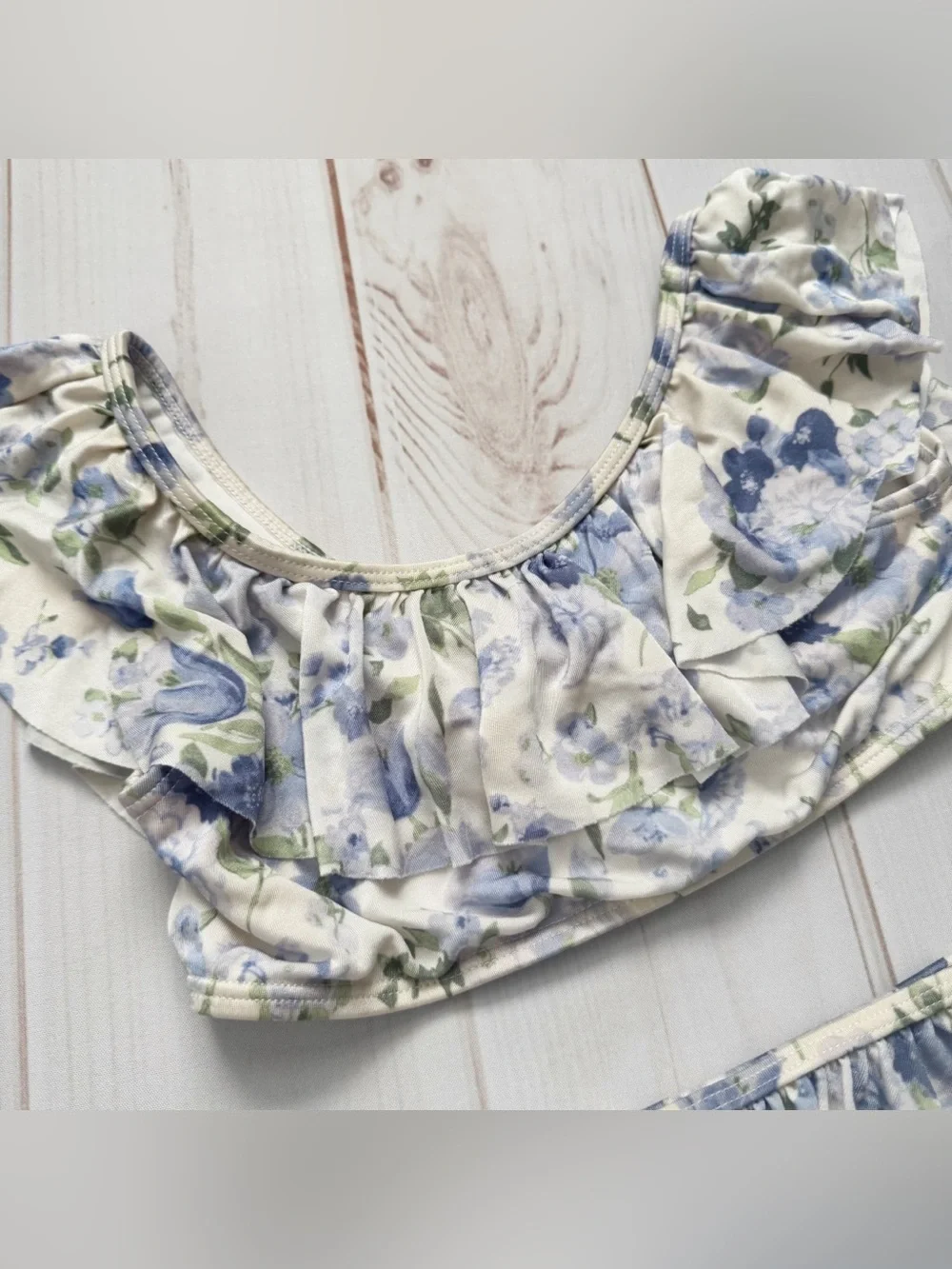 Janie and Jack Floral Ruffle Swimsuit